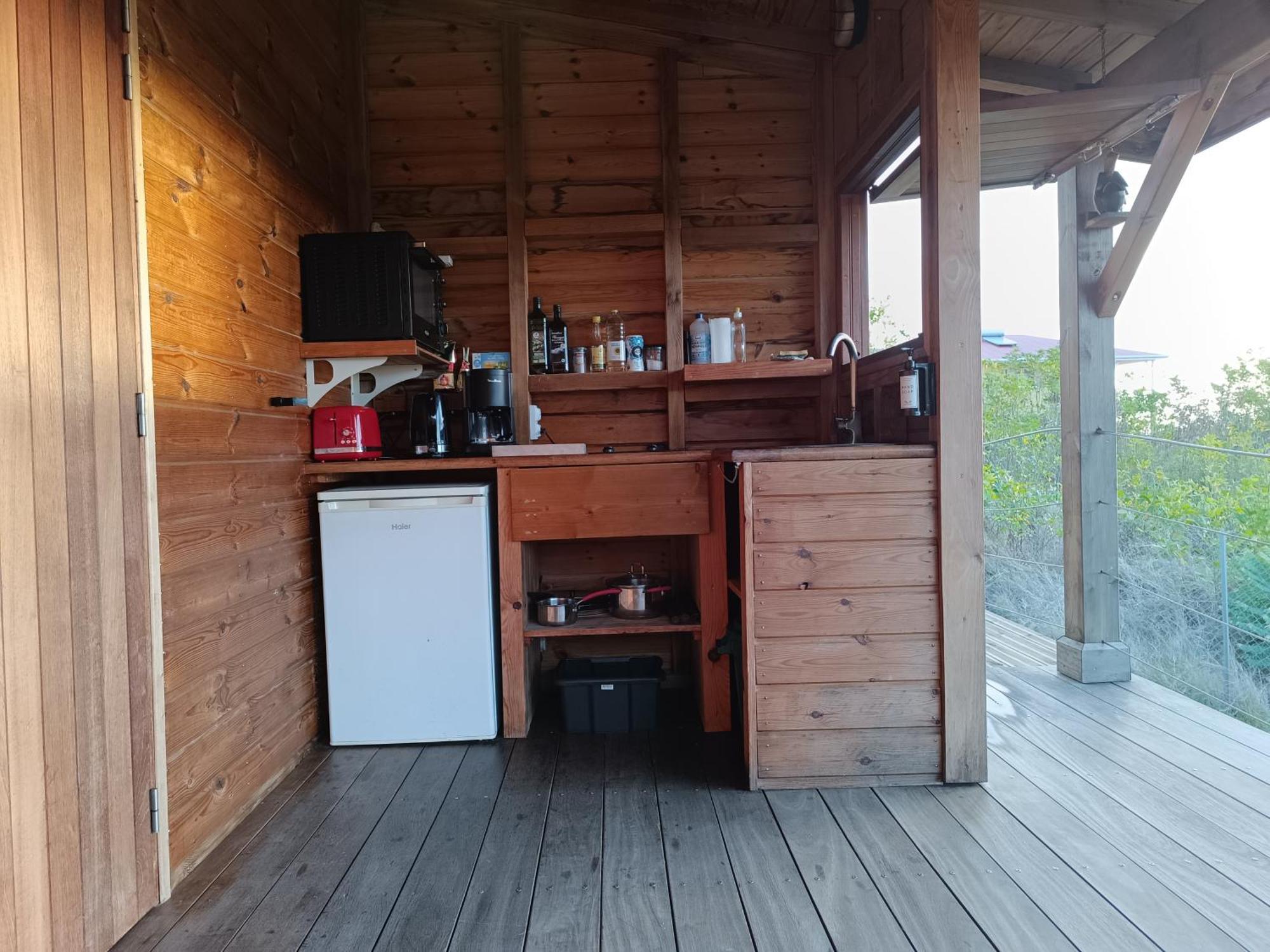 Ti Kaz Anoli Cottage En Bois Avec Vue Sur La Baie Terre-de-Bas Exterior photo